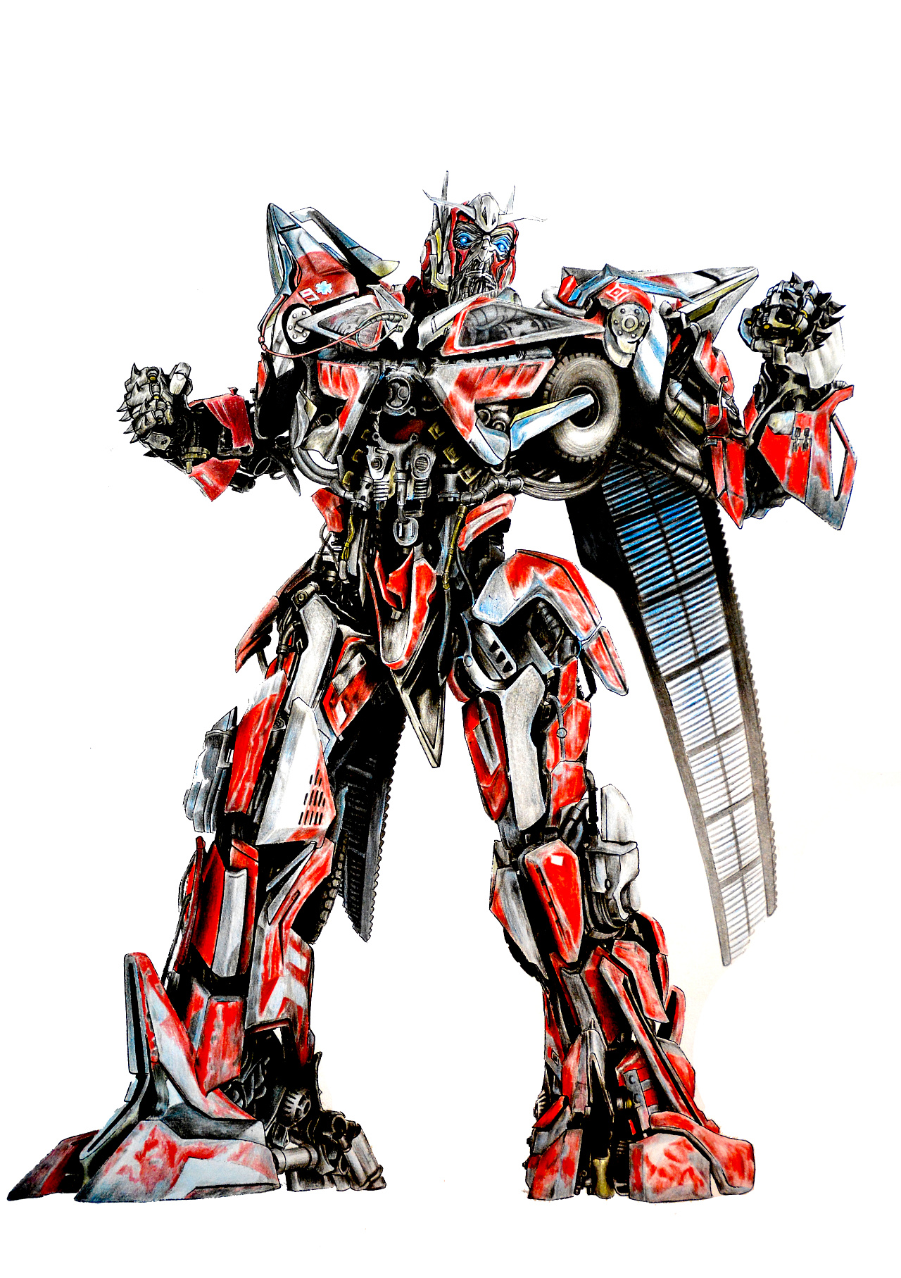 彩鉛手繪-御天敵 機(jī)械